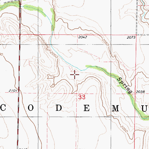Topographic Map of Township of Nicodemus, KS
