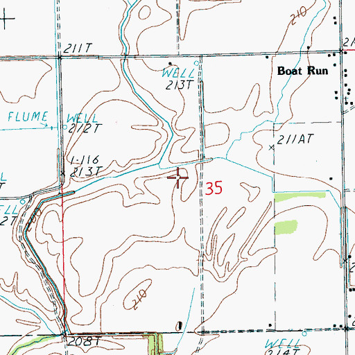 Topographic Map of Burton Chapel, AR