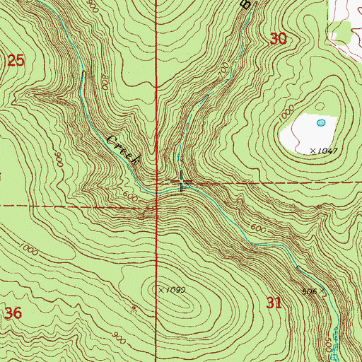 Topographic Map of Butler Hollow, AR