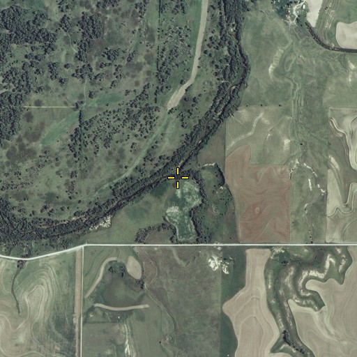 Aerial/Satellite Image of Spring Creek, KS