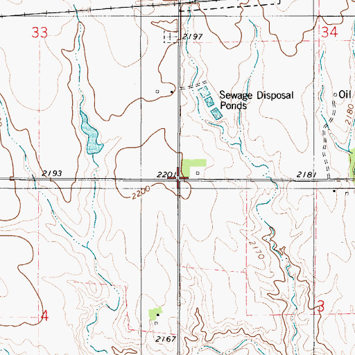 Topographic Map of Township 10, KS