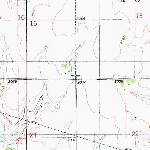 Topographic Map of Township of Round Mound, KS