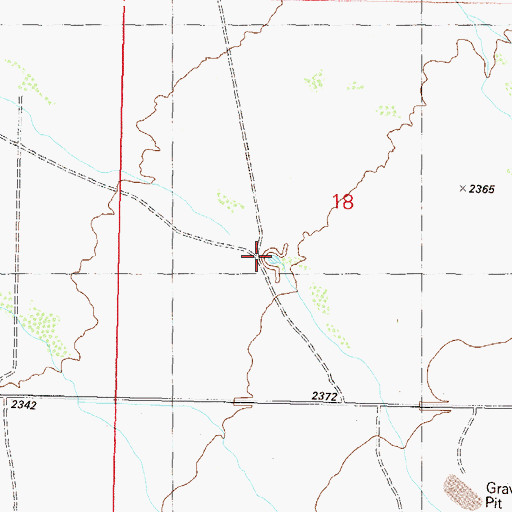 Topographic Map of Forepaugh Tank, AZ