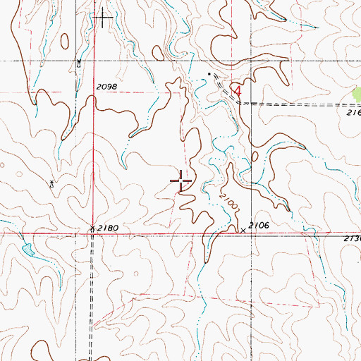 Topographic Map of Township of Buckeye, KS