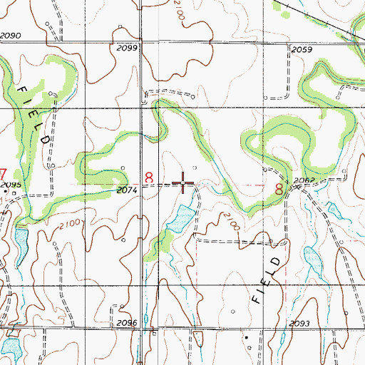 Topographic Map of Conger Cemetery, KS