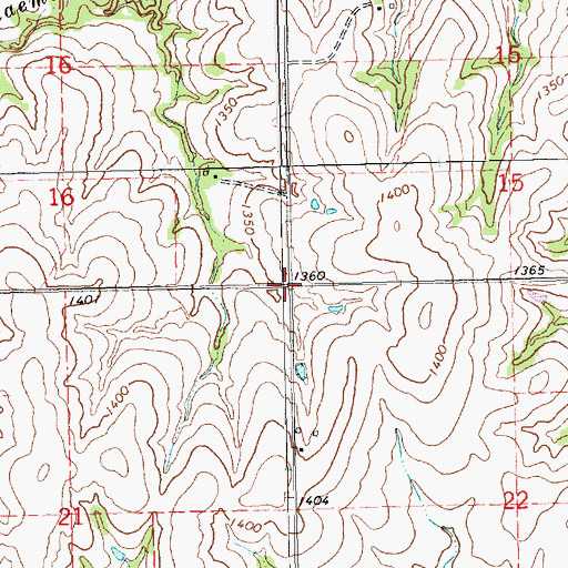 Topographic Map of Township of Logan, KS