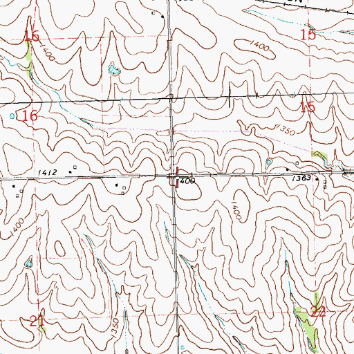 Topographic Map of Township of Murray, KS