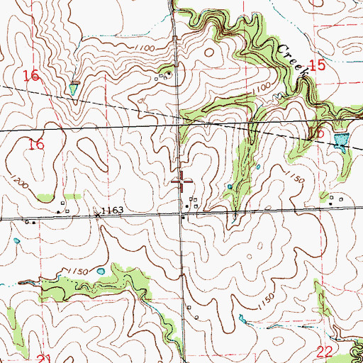 Topographic Map of Township of Richmond, KS