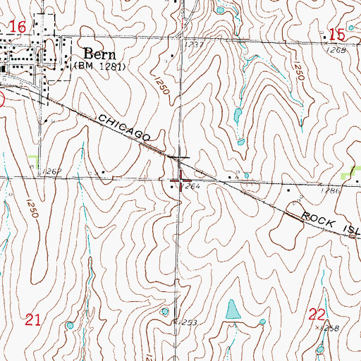 Topographic Map of Township of Washington, KS