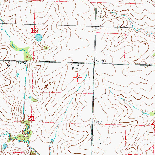 Topographic Map of Township of Rock Creek, KS
