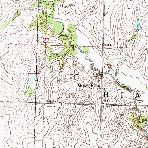Topographic Map of Township of Hiawatha, KS