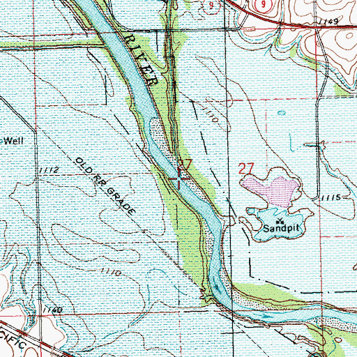 Topographic Map of Elm Creek, KS