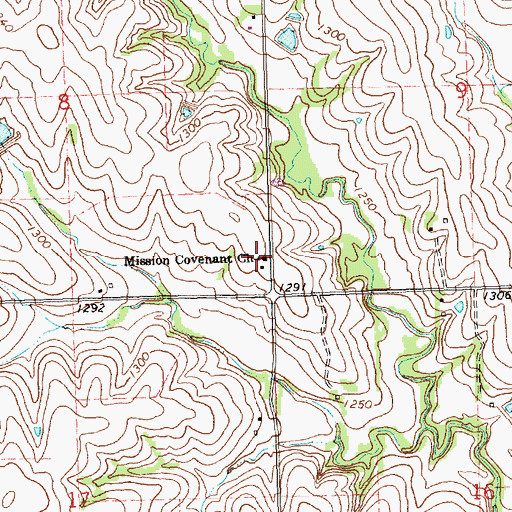 Topographic Map of Evangelical Mission Covenant Church, KS