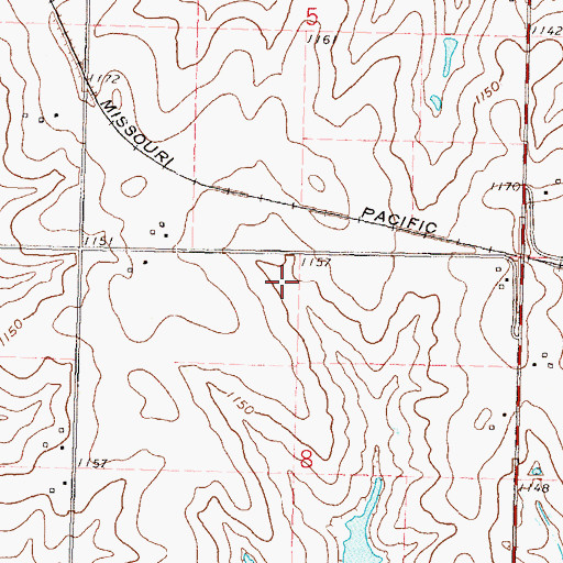 Topographic Map of Township of Mission, KS
