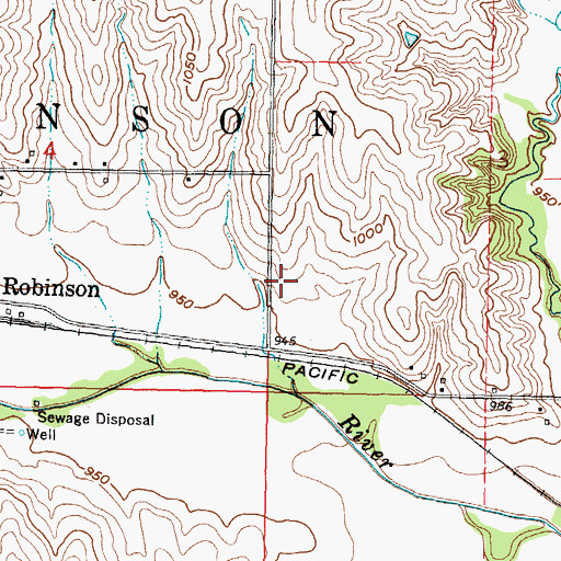 Topographic Map of Township of Robinson, KS