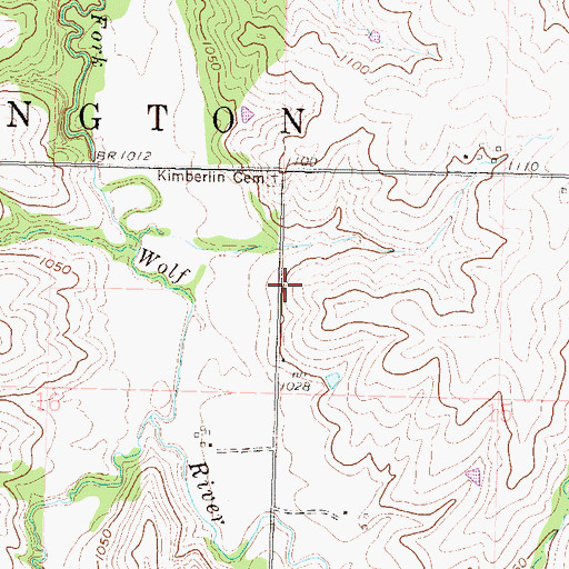 Topographic Map of Township of Washington, KS