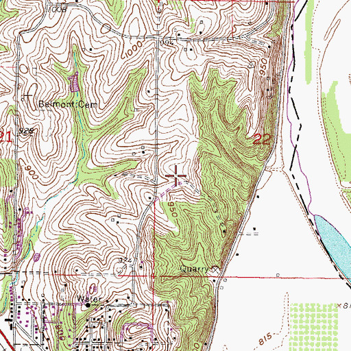 Topographic Map of Township of Washington, KS