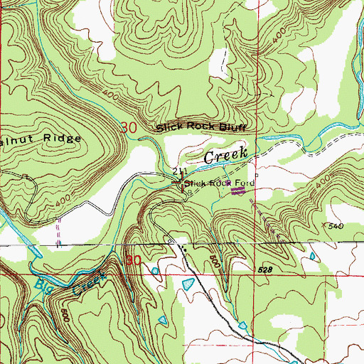 Topographic Map of Camp Branch, AR