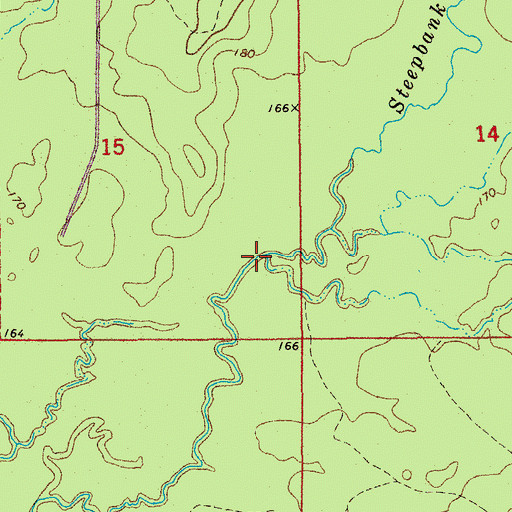 Topographic Map of Camp Creek, AR