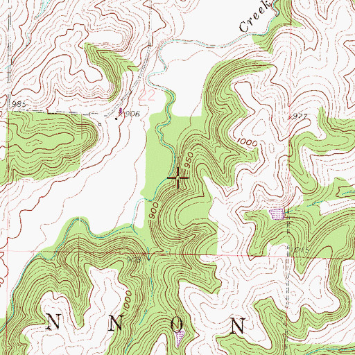 Topographic Map of Township of Shannon, KS