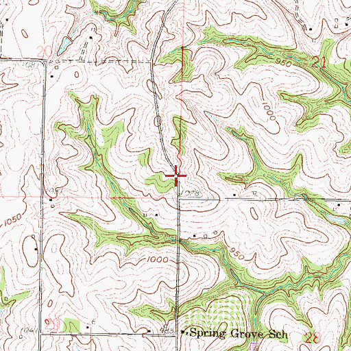 Topographic Map of Township of Wayne, KS