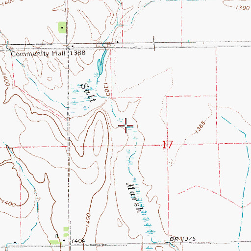 Topographic Map of Salt Marsh, KS