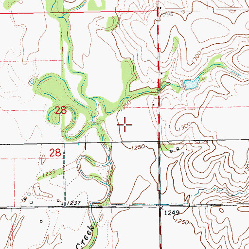 Topographic Map of Township of Sherman, KS
