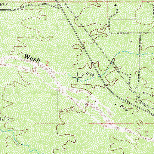 Topographic Map of Forman Wash, AZ