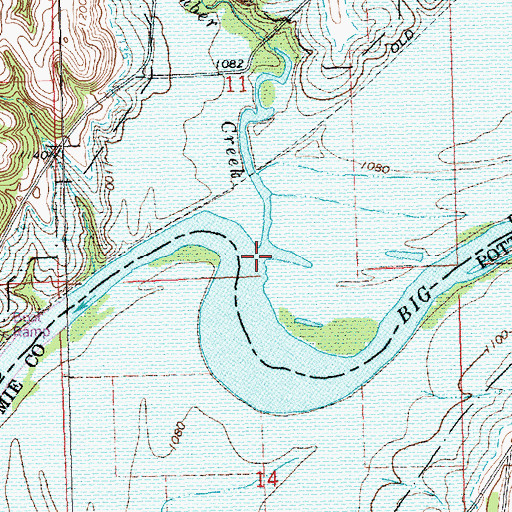 Topographic Map of Timber Creek, KS
