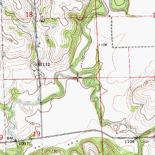 Topographic Map of Spring Creek, KS