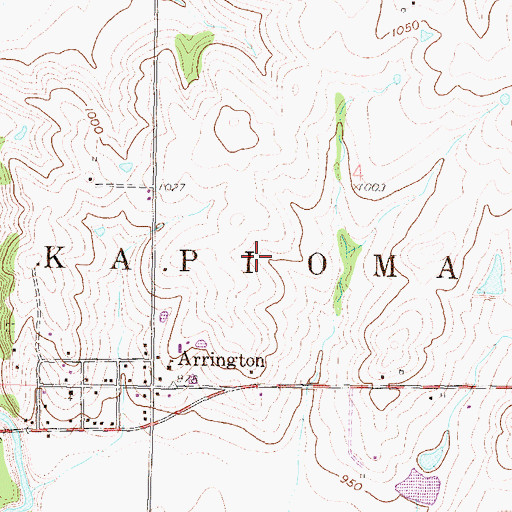 Topographic Map of Township of Jefferson (historical), KS