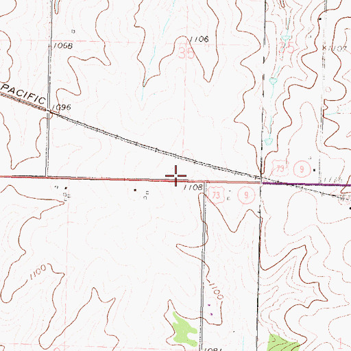 Topographic Map of Shannon School (historical), KS