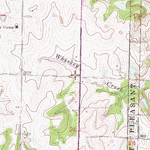 Topographic Map of Terry School (historical), KS