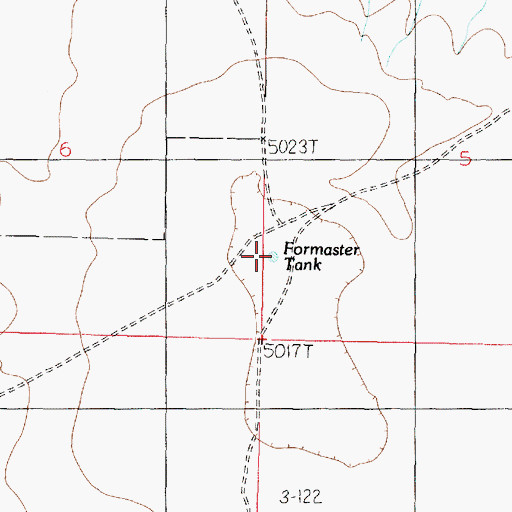 Topographic Map of Formaster Tank, AZ