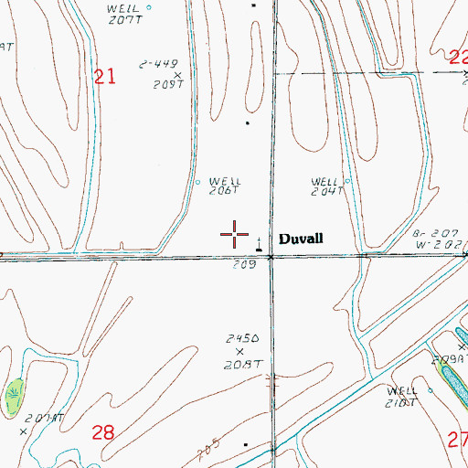 Topographic Map of Campbell School, AR