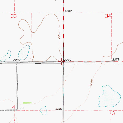 Topographic Map of Township of Jackson, KS
