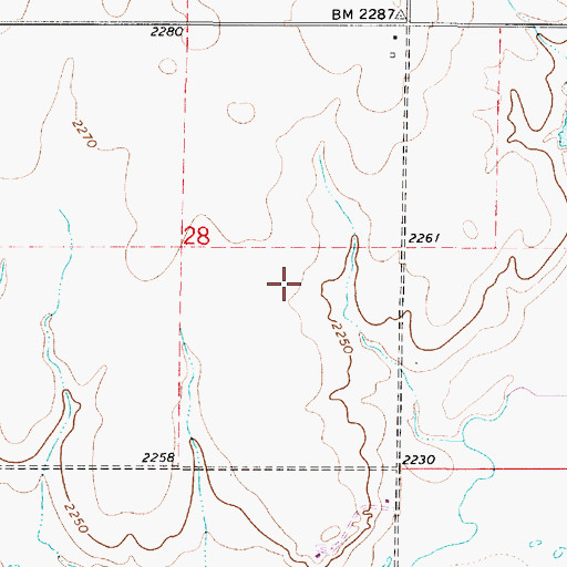 Topographic Map of Township of Trenton, KS