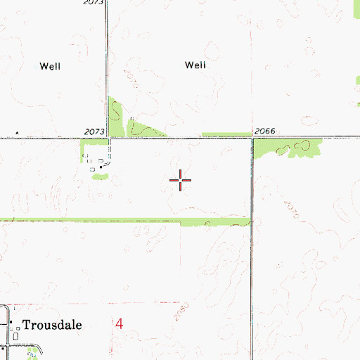 Topographic Map of Township of Lincoln, KS