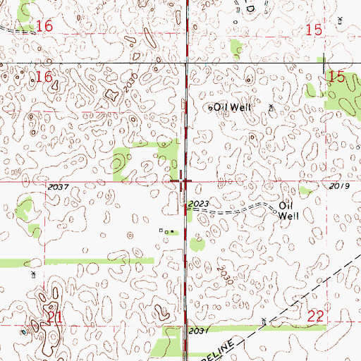 Topographic Map of Township of Clear Creek, KS