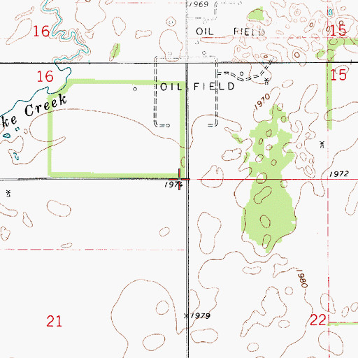 Topographic Map of Township of Albano, KS