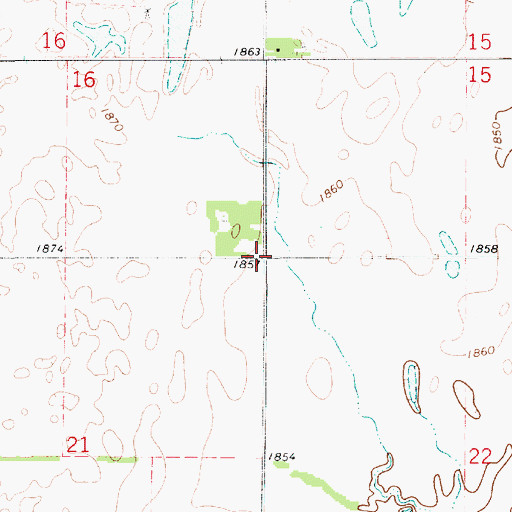 Topographic Map of Township of Union, KS