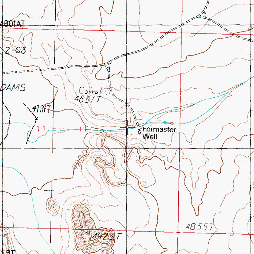 Topographic Map of Formaster Well, AZ