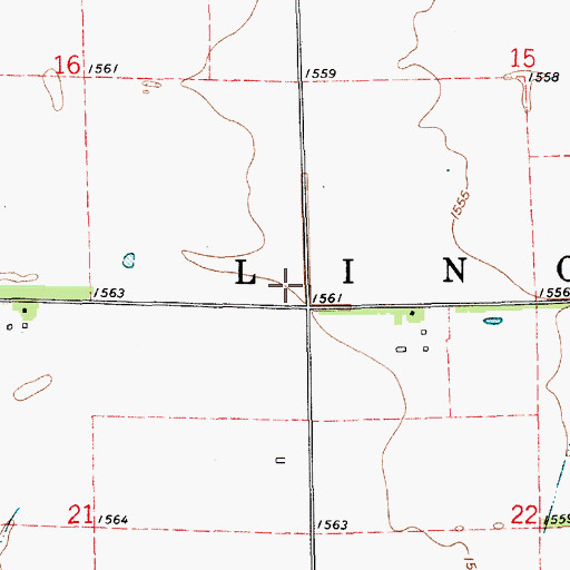 Topographic Map of Township of Kinsley (historical), KS
