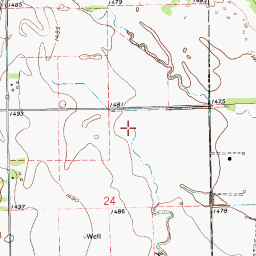 Topographic Map of Devils Ditch, KS