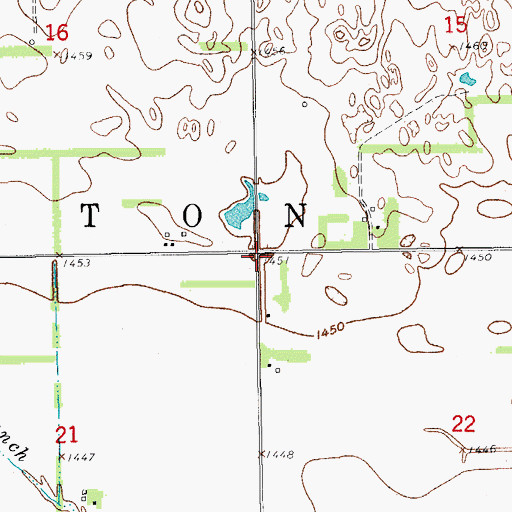 Topographic Map of Township of Burrton, KS