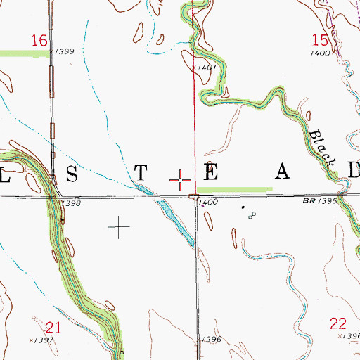 Topographic Map of Township of Halstead, KS