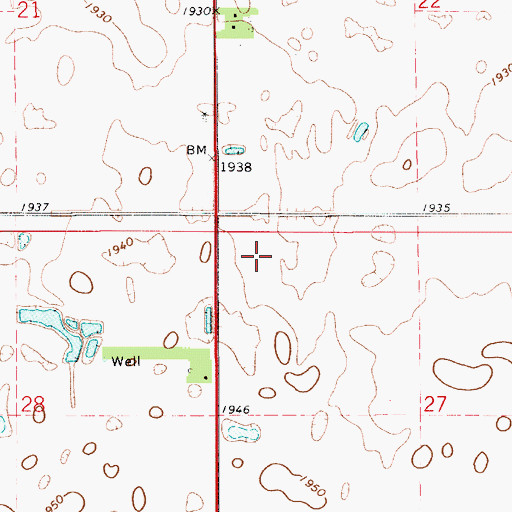 Topographic Map of Township 7, KS