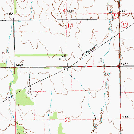 Topographic Map of Township of Castleton, KS