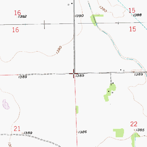 Topographic Map of Township of Eagle, KS