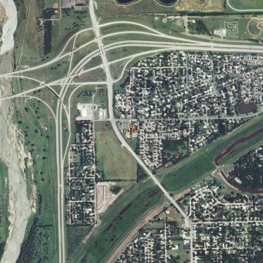 Aerial/Satellite Image of Michener Elementary School, KS